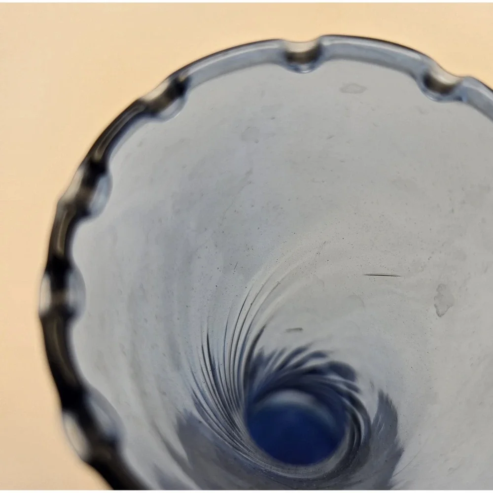 Vintage Bud Vases Cobalt Blue Hand Blown 2 Styles Approx. 8.5
